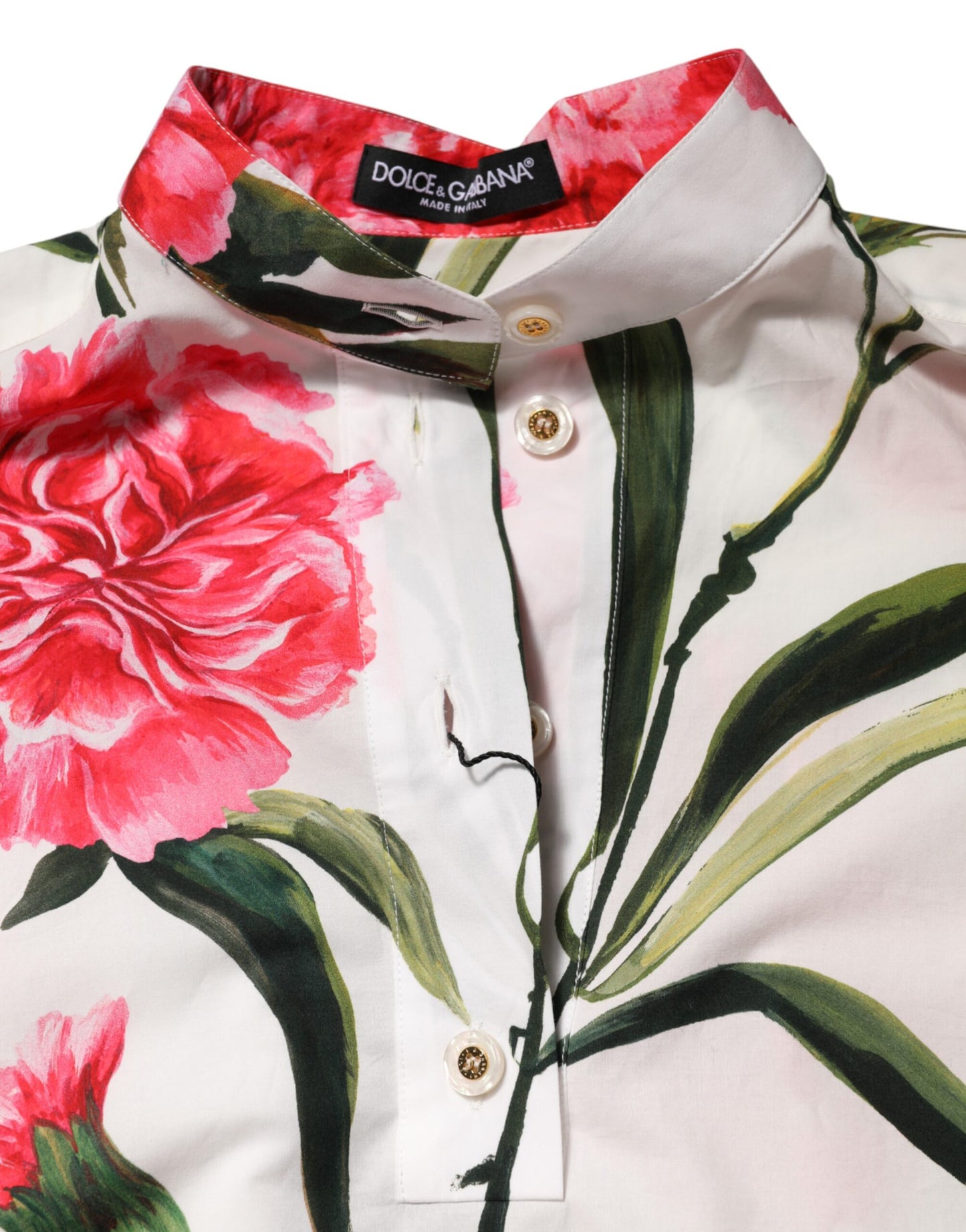 Dolce & Gabbana Multicolor Floral Long Sleeves Blouse Top