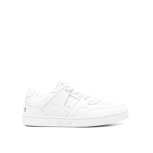 Celine White Calfskin Low Top Sneakers
