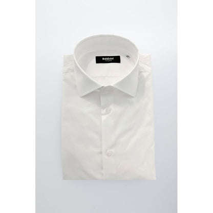 Baldinini Trend White Cotton Men Shirt