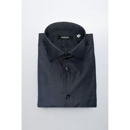 Baldinini Trend Black Cotton Men's Shirt