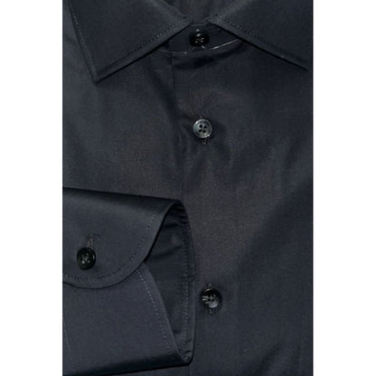 Baldinini Trend Black Cotton Men's Shirt