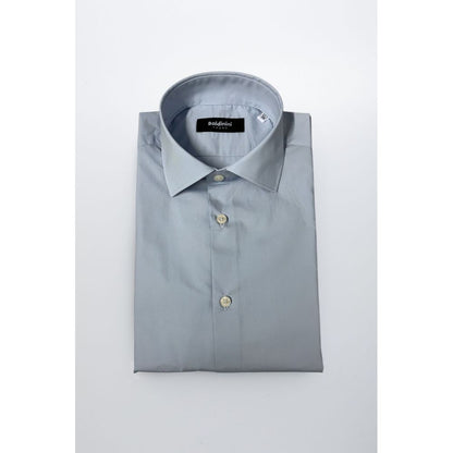 Baldinini Trend Light Blue Cotton Men Shirt