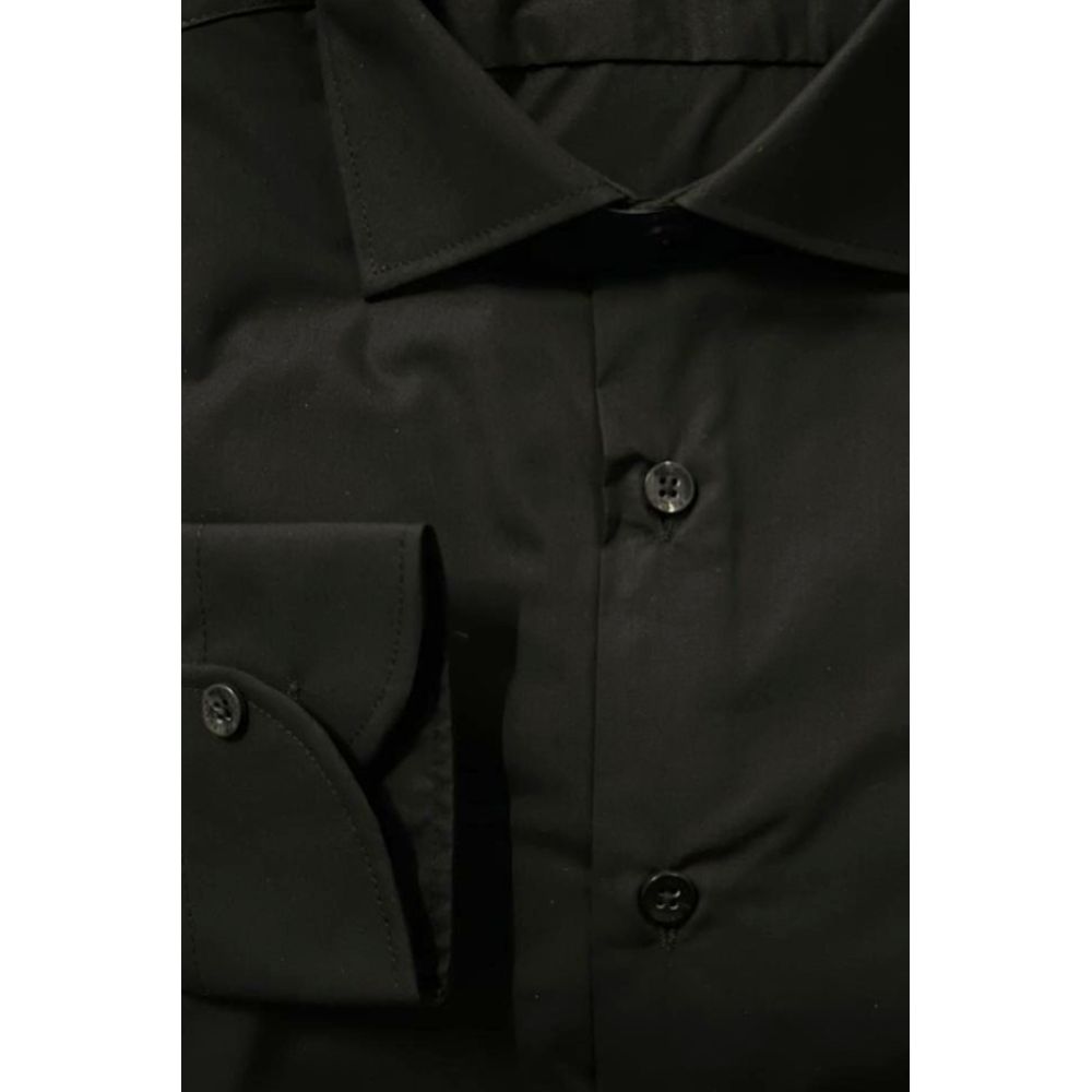 Baldinini Trend Black Cotton Shirt