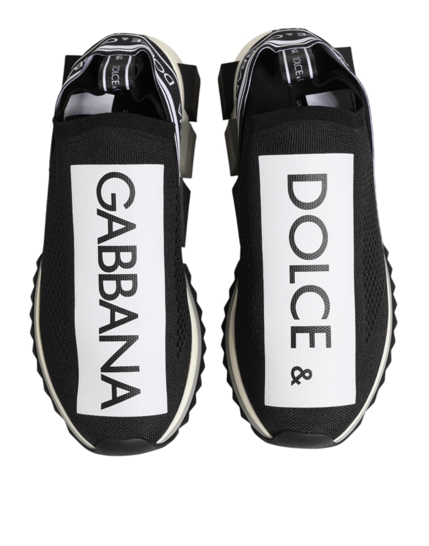 Dolce &amp; Gabbana Schwarze Slip-On-Sneaker Sorrento für Herren