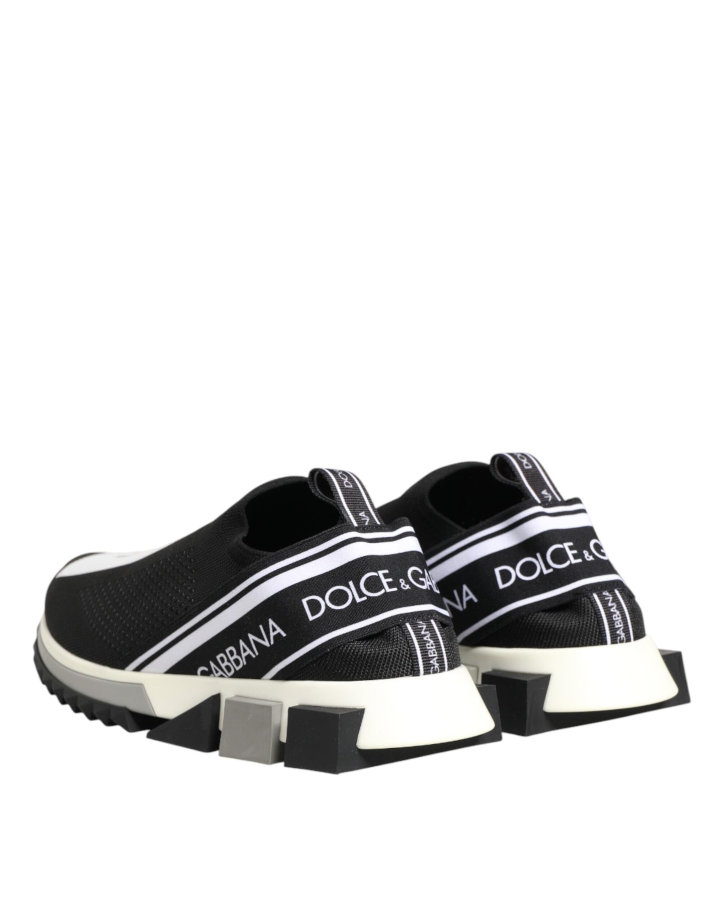 Dolce &amp; Gabbana Schwarze Slip-On-Sneaker Sorrento für Herren