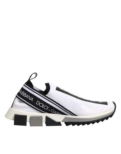 Dolce & Gabbana White Logo Low Top Sorrento Sneakers Shoes