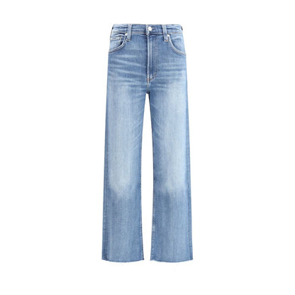 Citizens of Humanity Blue Cotton Straight-Leg Jeans
