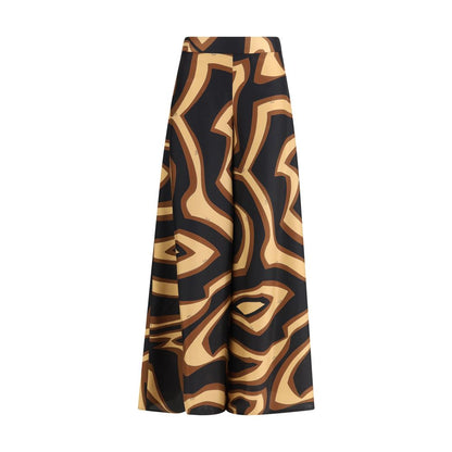 Emilio Pucci Multicolor Silk Casual Pants