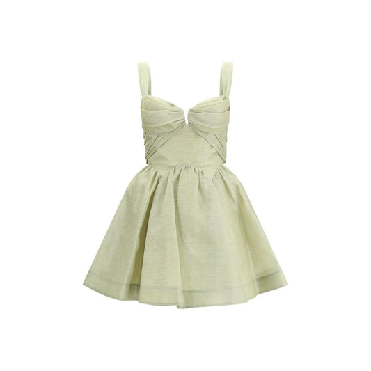 Zimmermann Green Linen Casual Dress