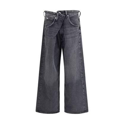 Agolde Gray Cotton Jeans Denim