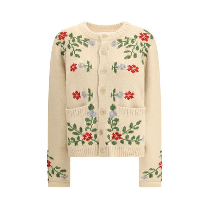 Baziszt Beige Alpaca Vicugna Pacos Cardigan