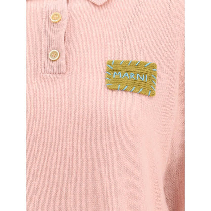 Marni Multicolor Cashmere Polo Shirt