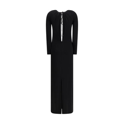 Marine Serre Black Viscose Casual Dress