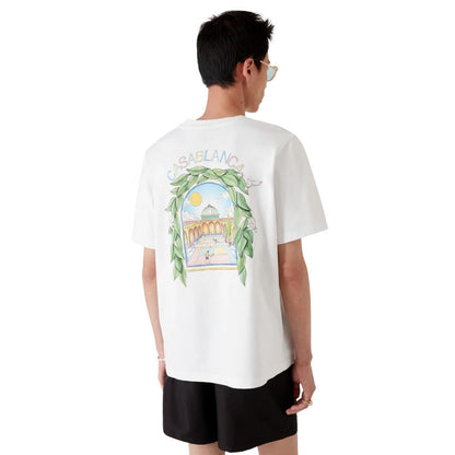Casablanca White Cotton T-Shirt