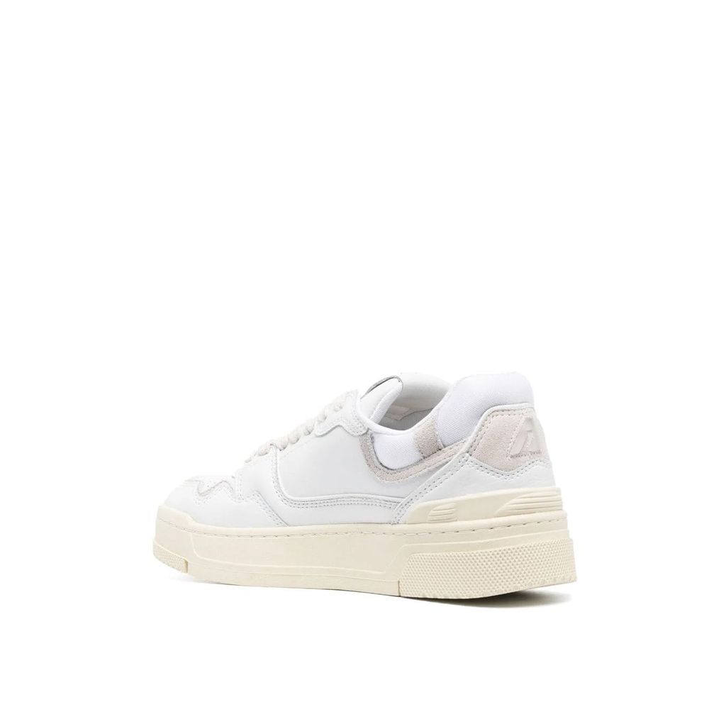 Autry White Leather Low Top Sneakers