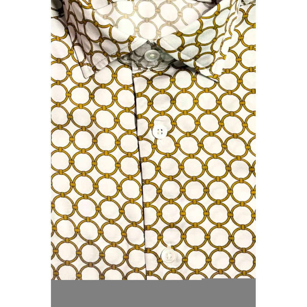 Bagutta White Viscose Men Shirt