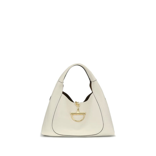 Gucci White Calf Leather Bos Taurus Shoulder Bag