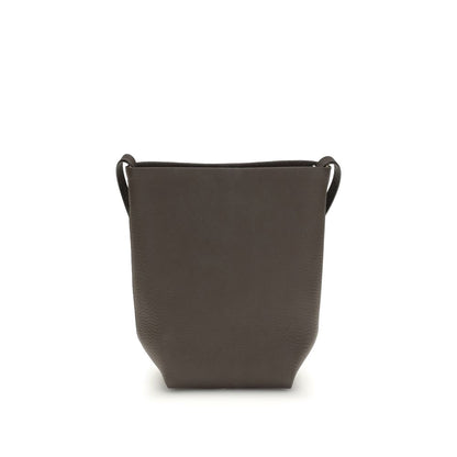 The Row Brown Calf Leather Bos Taurus Shoulder Bag