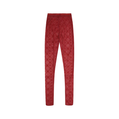 Marine Serre Red Polyamide Socks