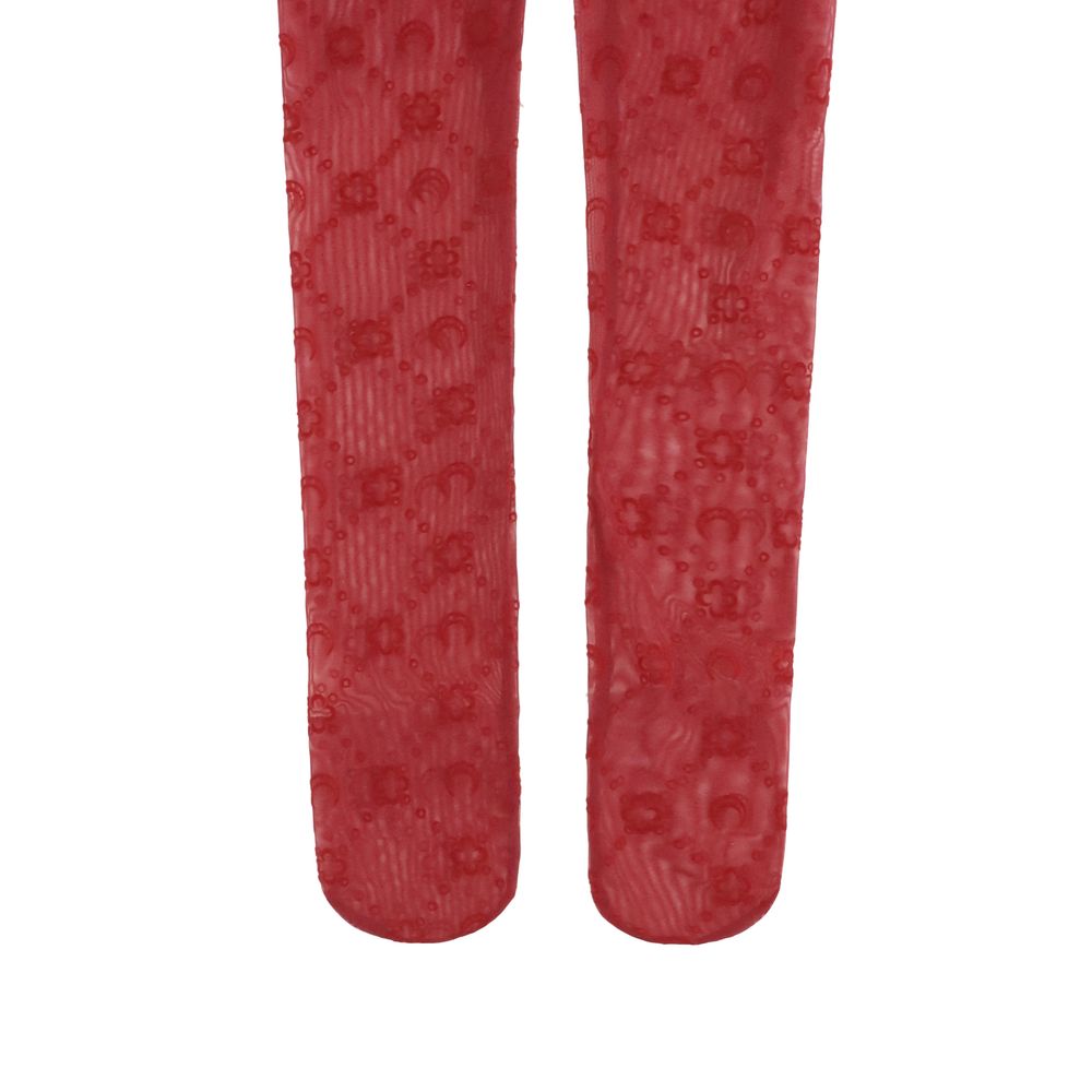 Marine Serre Red Polyamide Socks