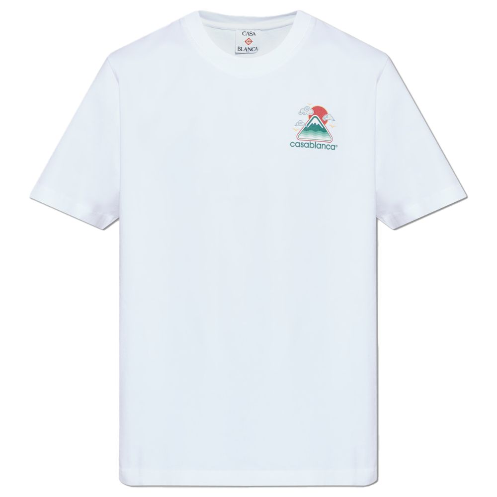 Casablanca White Cotton T-Shirt