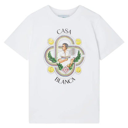 Casablanca White Cotton T-Shirt