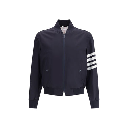 Thom Browne Blue Wool Bomber