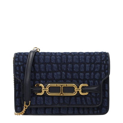Tom Ford Blue Fabric Clutch Bag
