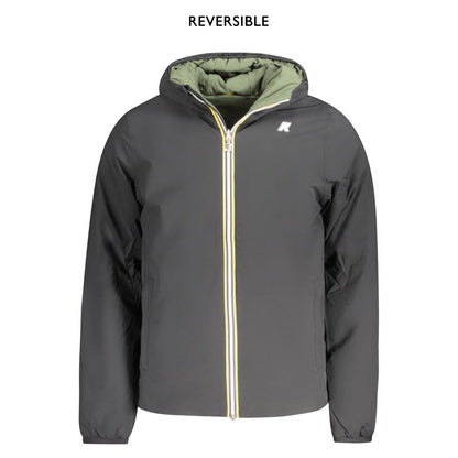 K-WAY Black Nylon Jackets & Coat