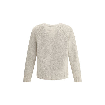 ZEGNA Cream Cashmere Cashmere Sweater
