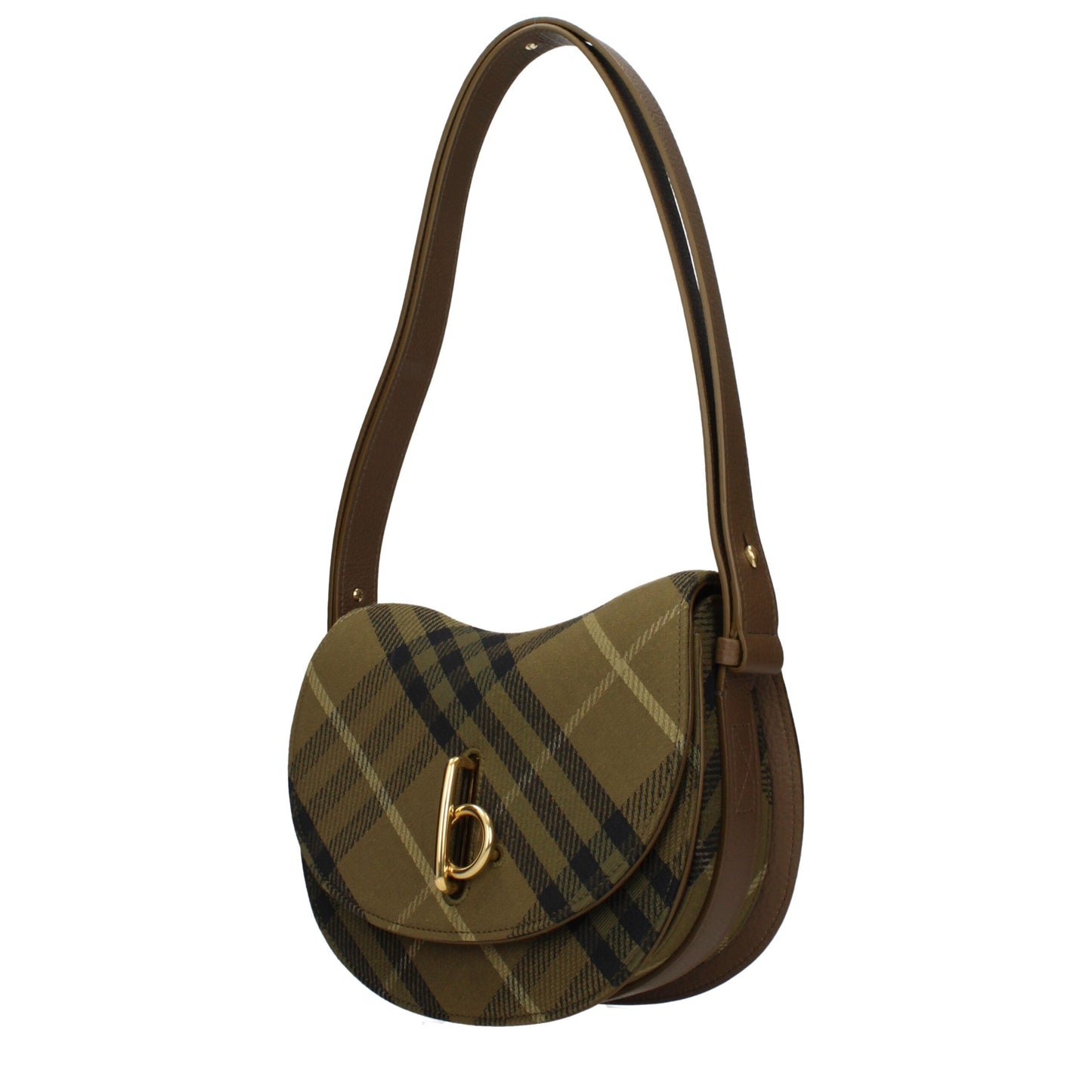 Burberry Green Fabric Shoulder Bag