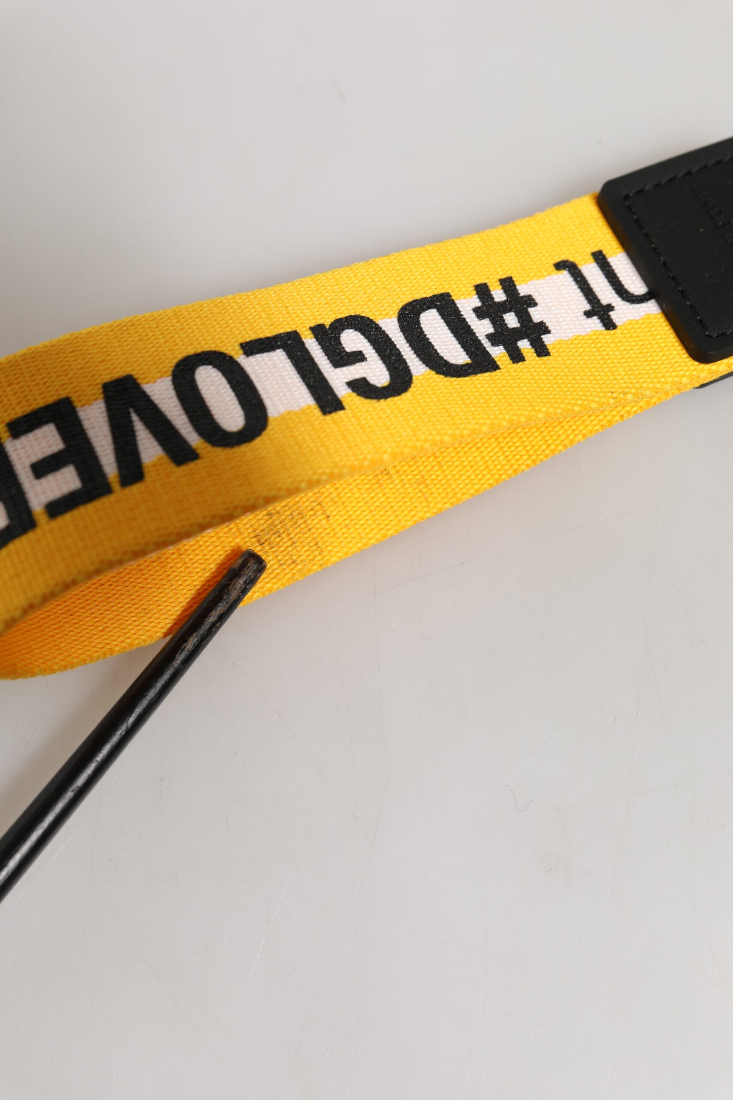 Dolce & Gabbana Multicolor Logo Polyester Brass Holder Keychain Keyring