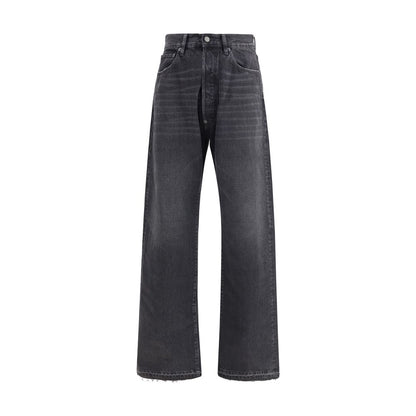 Margiela Black Cotton High-Waisted Jean
