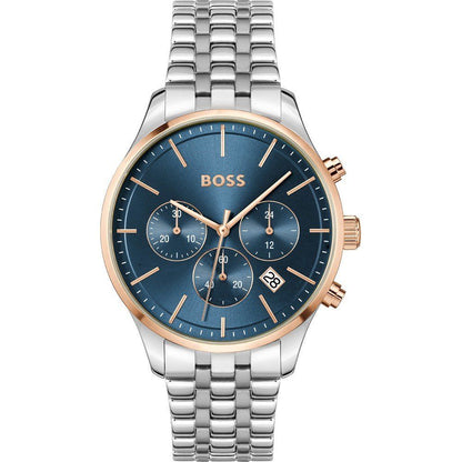 Hugo Boss Gray Stainless Steel Dress Watch