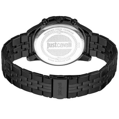 Just Cavalli Black Stainless Steel Dress Watch