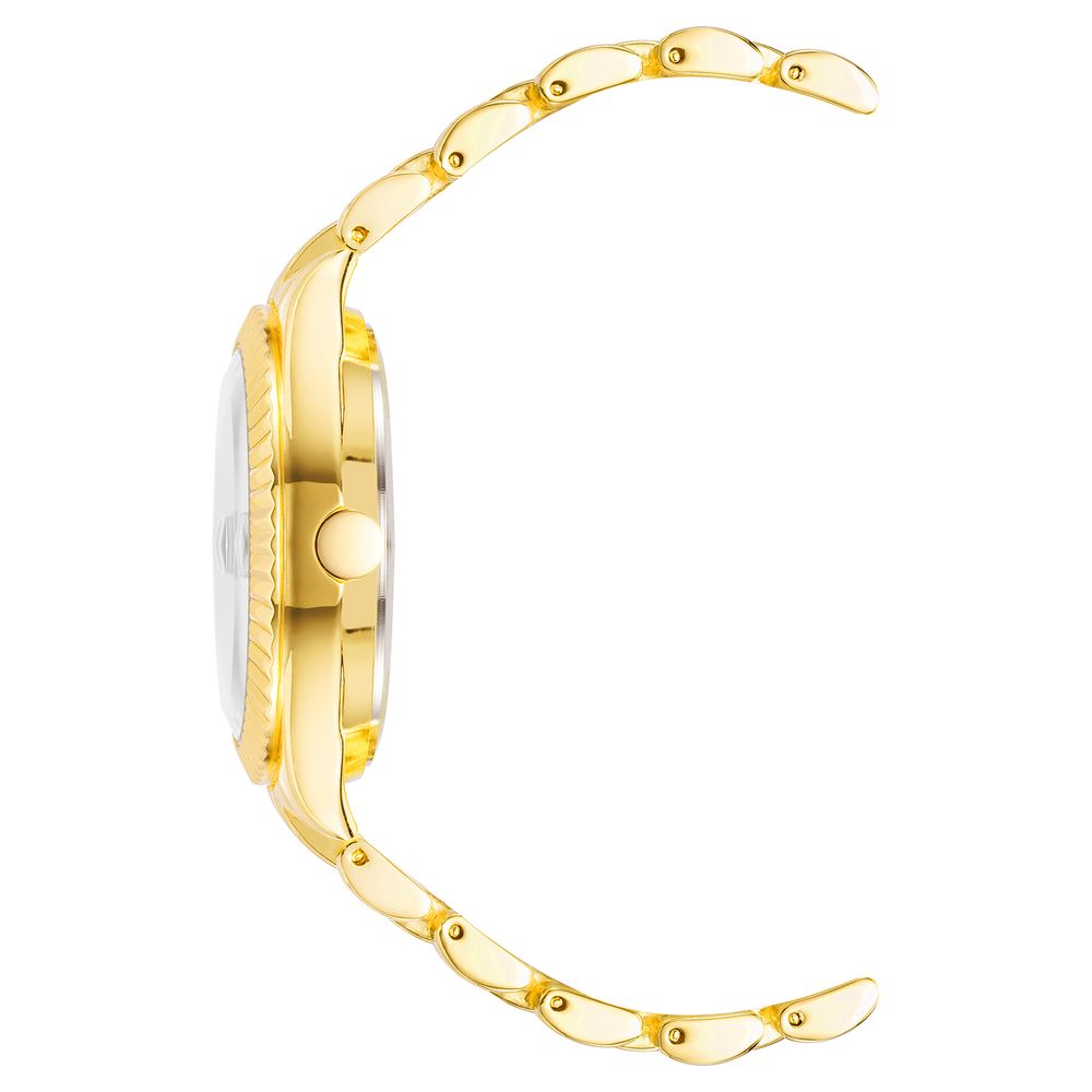Nine West Gold Metal Dress Watch
