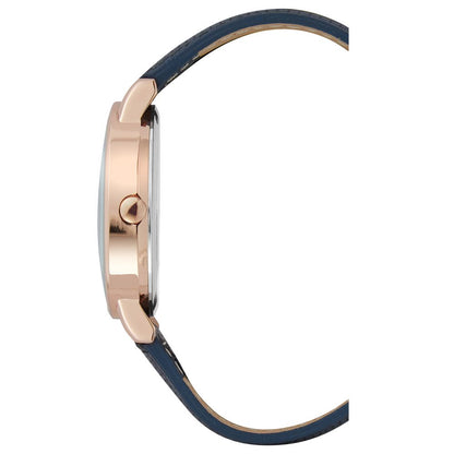 Nine West Blue Leather Dress Watch