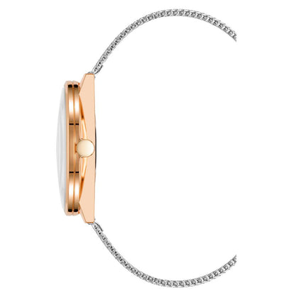 Nine West Gray Stainless Steel Bracelet Watch