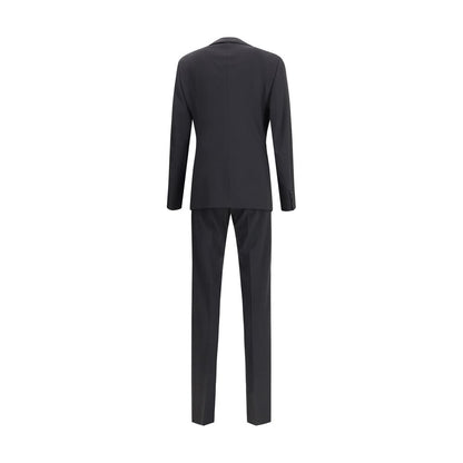 Giorgio Armani Schwarze Fleece-Wollkleidung