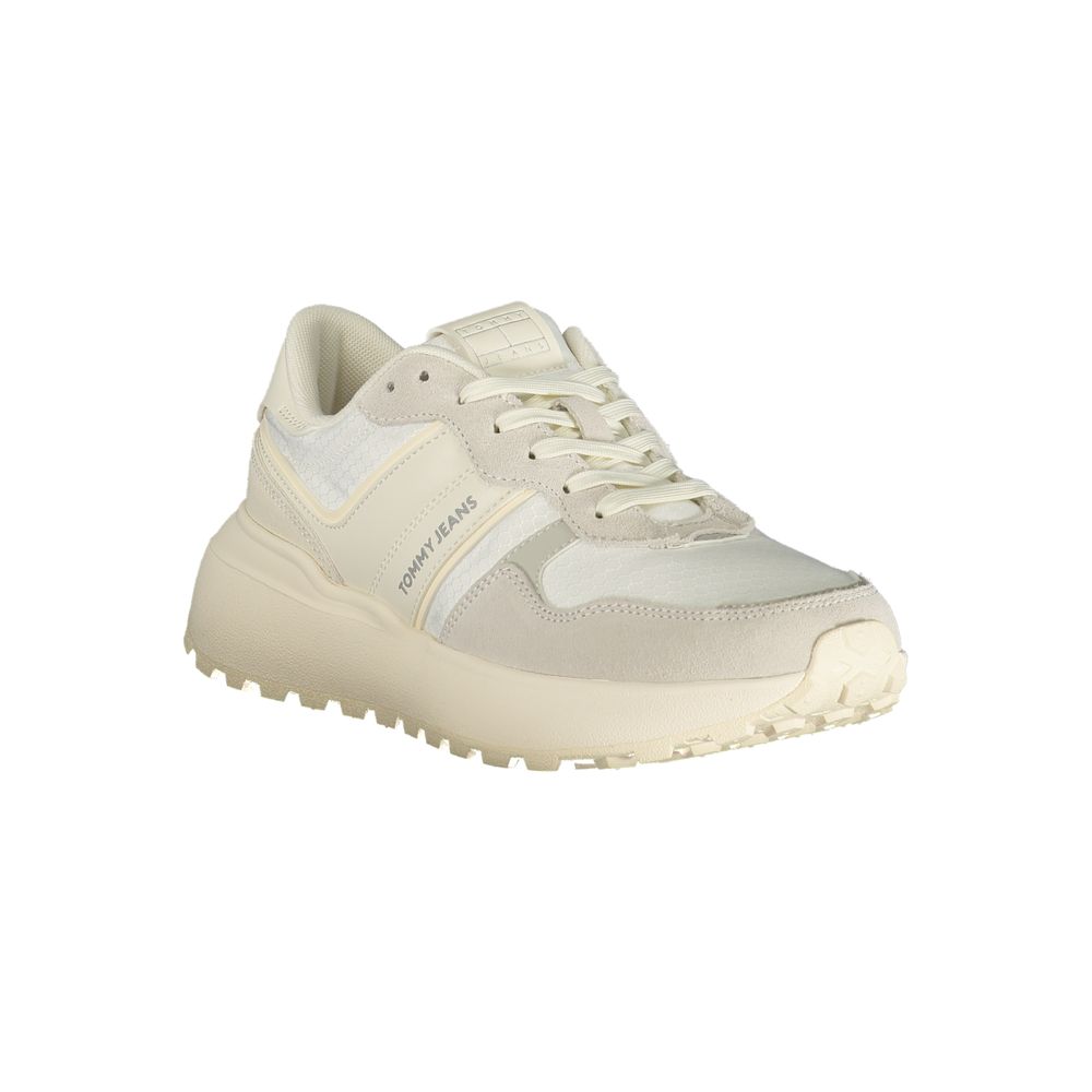 Tommy Hilfiger White Polyester Sneaker