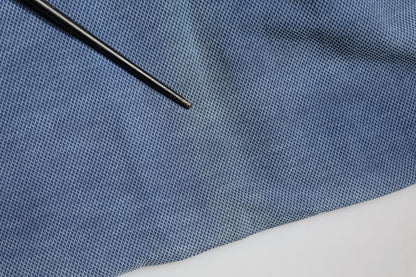 Nine In The Morning Blue Cotton Stretch Men Chino Trouser Pants