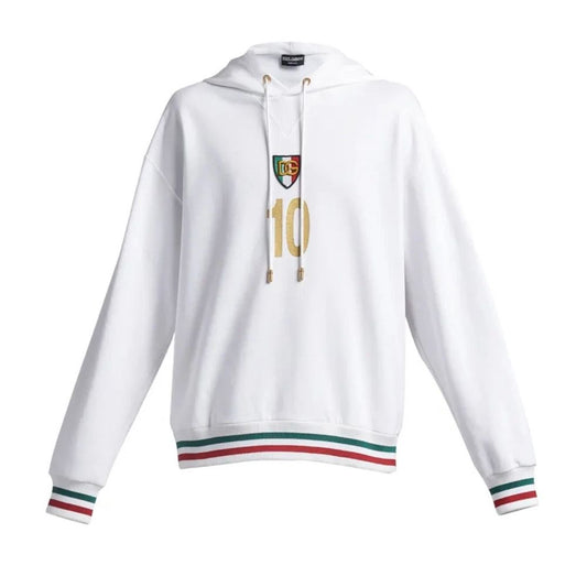 Dolce & Gabbana White Cotton Sweatshirt