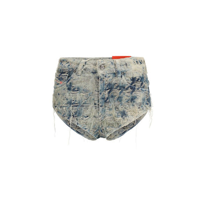 Diesel Light Blue Cotton Bermuda Shorts