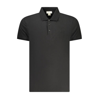 Calvin Klein Black Cotton Polo Shirt
