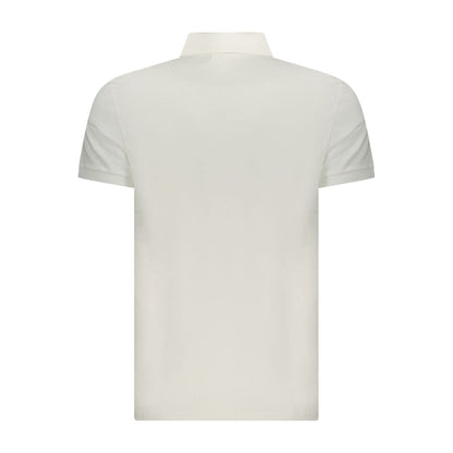 Calvin Klein White Cotton Polo Shirt
