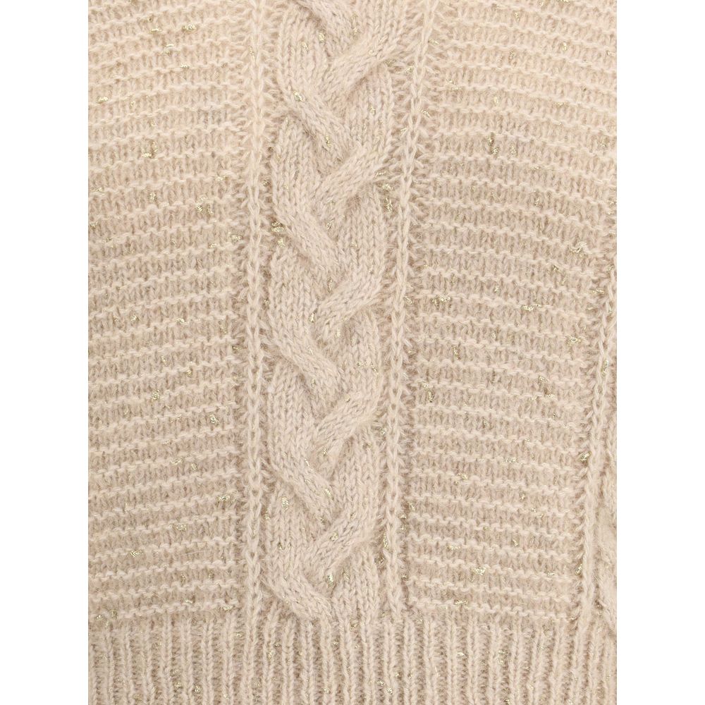 Max Mara Beige Polyamid-Sweatshirt