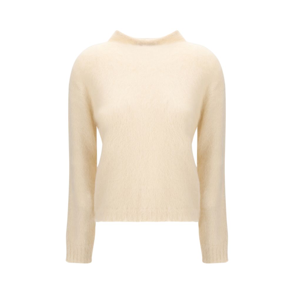 Max Mara Sweatshirt aus cremefarbenem Polyamid