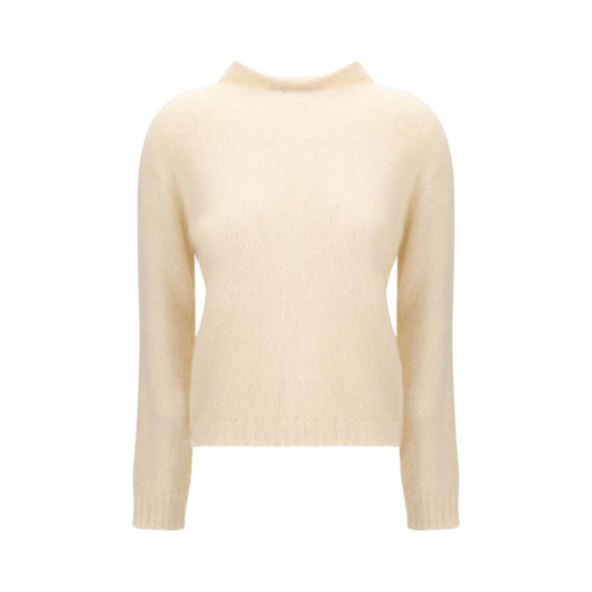 Max Mara Sweatshirt aus cremefarbenem Polyamid
