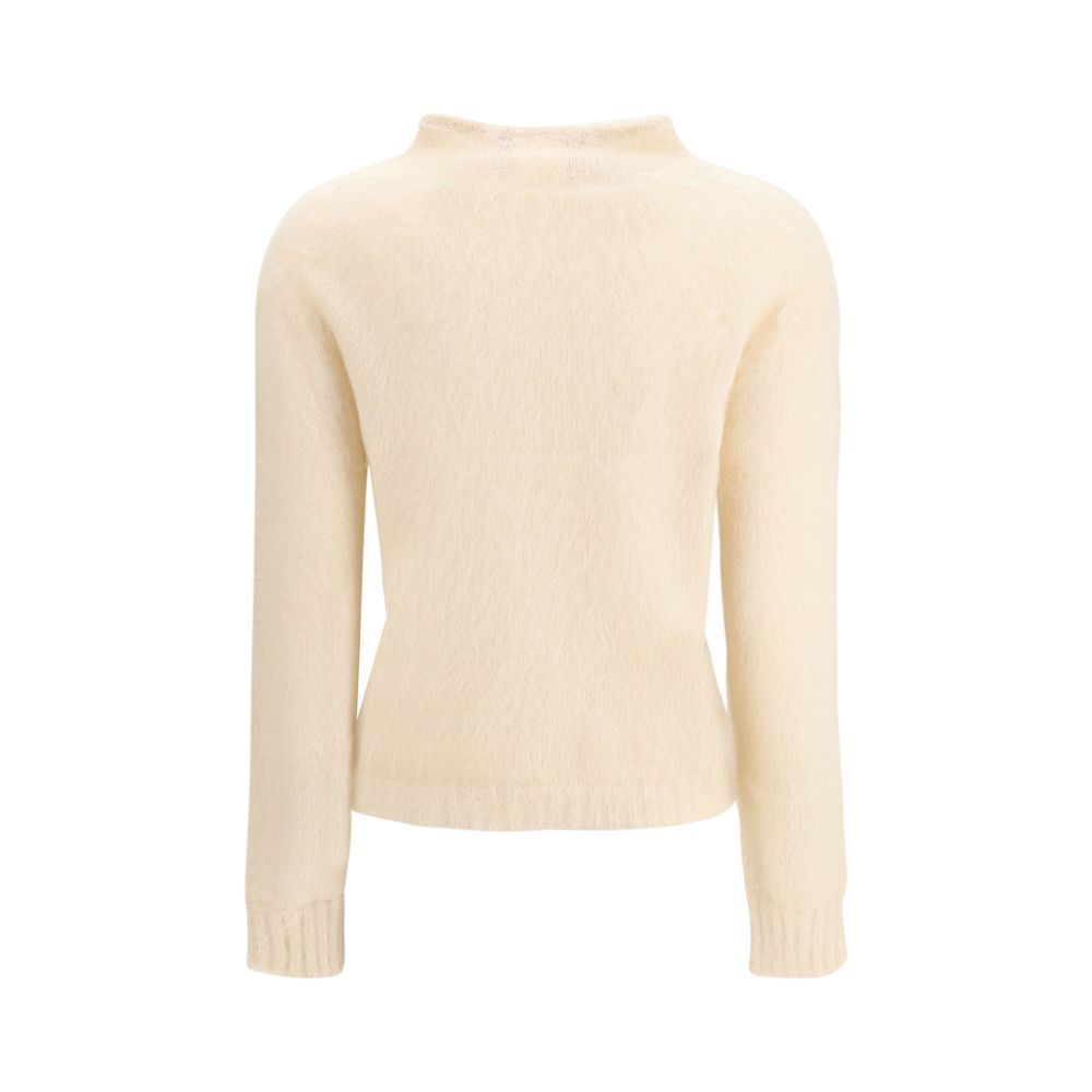 Max Mara Sweatshirt aus cremefarbenem Polyamid