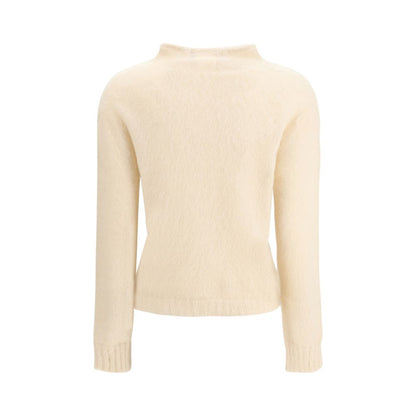 Max Mara Sweatshirt aus cremefarbenem Polyamid